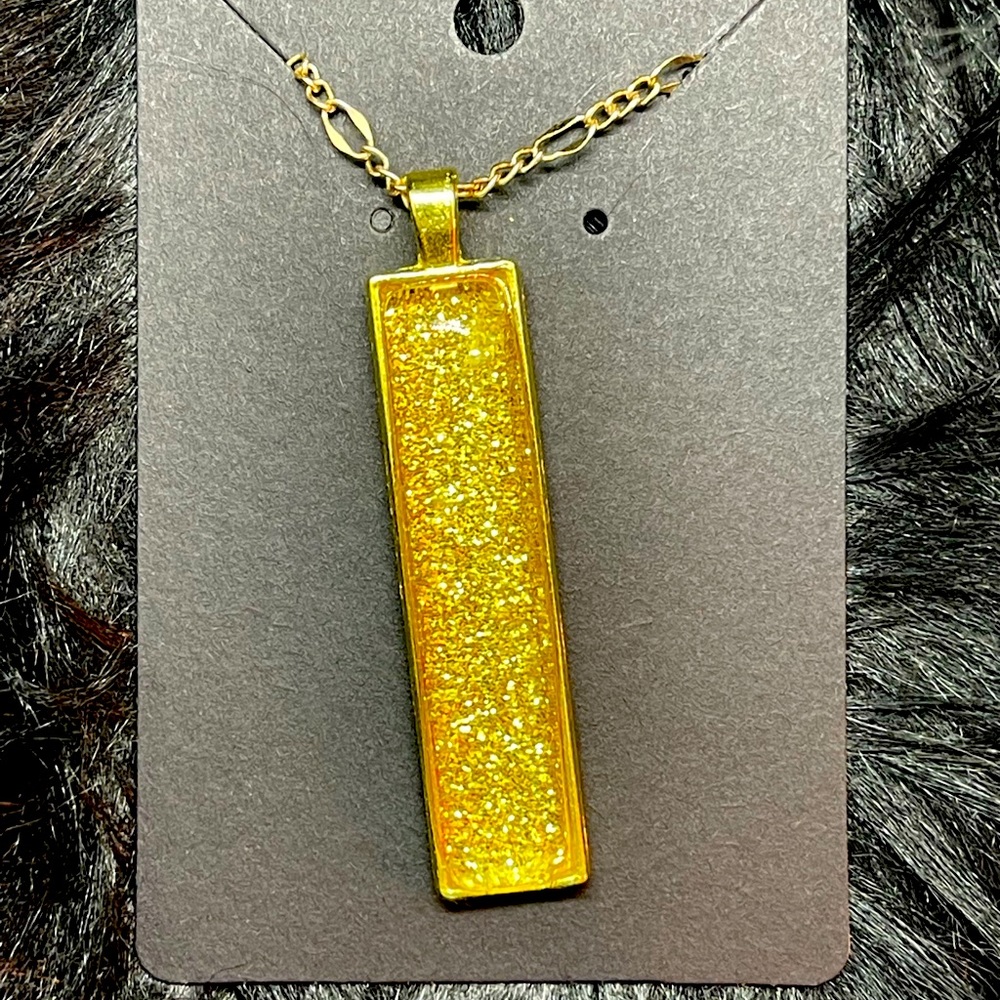 Resin Bezel Necklace